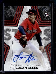 Actualización Topps 2023 estrellas de béisbol automático negro #BSALA serie Logan Allen #101/199 - Imagen 1 de 2