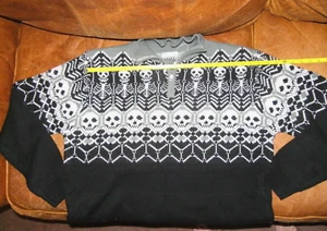 Suéter PARA HOMBRES Pullover Calavera Estampado XXLLARGE - Imagen 1 de 7