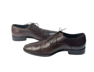 Oxford Bruno Magli Maioco Hombre 9 W Cuero Marrón M01951 Italiano - Imagen 1 de 10