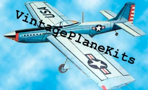 Midwest Inspired 48" Wingspan P-51 Profile Mustang Control Line SHORT Kit #237 - Picture 1 of 6