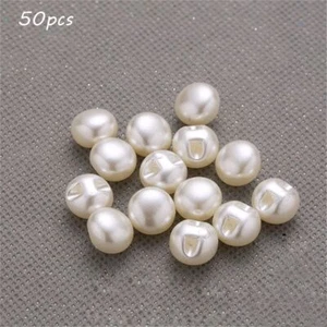Mushroom DIY Pearl Buttons Sewing Clothing Dress Accessories Scrapbooking - Picture 1 of 16