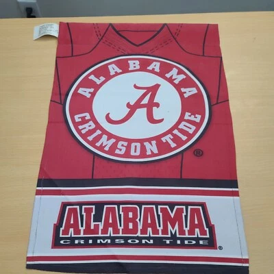 Evergreen University of Alabama Carmesí Marea Doble Cara Bandera 18" X 12" Foto 1 de 2