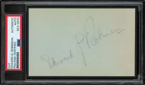 EDWARD G. ROBINSON (1893-1973) autograph cut | "Key Largo" - signed PSA/DNA - Picture 1 of 1