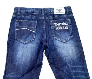 Emporio Armani Regular Waist Straight Leg Jeans W38 L34 - Picture 1 of 14