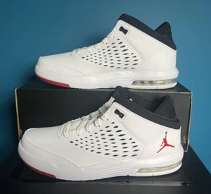 Nike Jordan Flight Origin 4 Shoes 921196-101 White/Gym Red-Black size 12 *No Lid - Picture 1 of 8