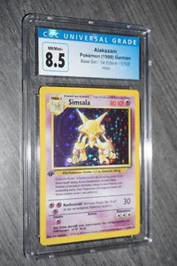 Alakazam 1/102 from Pokemon 1st Edition Base Set German Cgc 8.5 Simsala - Picture 1 of 2