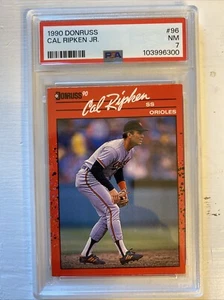 1990 DONRUSS #96 CAL RIPKEN JR. ORIOLES HOF PSA 6 - Picture 1 of 2