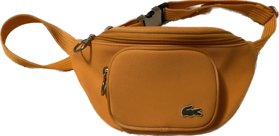 Lacoste Vintage PVC Cintura Bolso Banana Bag Mandarina 2008-2009 Hombre’s Bolso Pequeño  Foto 1 de 4
