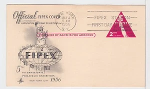 TurtlesTradingPost - FIPEX Stamp Show #UX44 FDC 1956- Artcraft Cachet - Picture 1 of 1