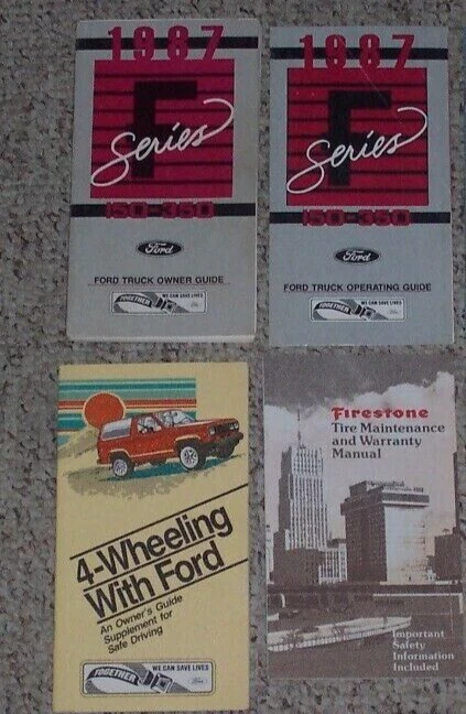 Ford F-250 1987 guía del usuario del propietario manual del operador STD XLT V8 4,9 L 5,0 L Foto 1 de 1