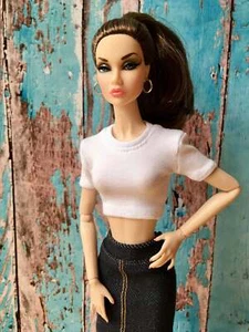 Bouutique Staple Crop T-shirt for Poppy Doll 12 Inch, many colors - Picture 1 of 29