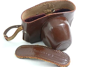 FUNDA CÁMARA PENTACON SLR CUERO MARRÓN VINTAGE (NECESITA REPARACIÓN DE COSTURAS) - Imagen 1 de 6