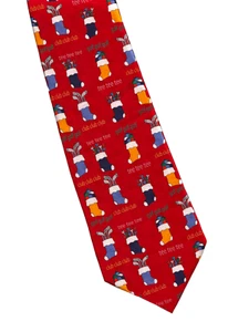 Golf Stockings Stuffers Christmas Necktie Cape Cod Neckwear 100% Silk - Picture 1 of 4