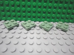 Lego 4 Sand Green 2x2 base plate NEW  - Picture 1 of 1