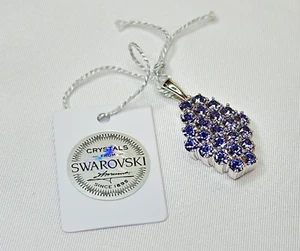 Swarovski Kristall Tansanit 950c Kupfer Anhänger - ECHT - BRANDNEU! - Bild 1 von 8