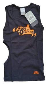 Nike Air Vest Top Womens Sleeveless Im Not A GoddessT Shirt XS Black Gym Vintage - Picture 1 of 8