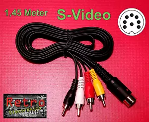 Commodore C64 C128 C16 Plus/4 8 Pin DIN 4xRCA S-Video Stereo Monitor Video Kabel - Bild 1 von 5