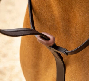 LeMieux Rubber Martingale Stopper Stop to Secure Neck Strap Black/Brown - Picture 1 of 4
