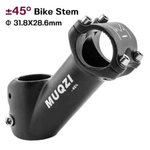 MTB Bicycle Stem 45 Degree Riser 31.8*28.6*90mm BMX Mountain Bike Handlebar Stem - Picture 1 of 18