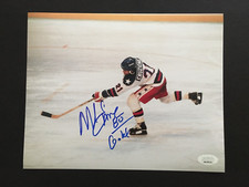 MIKE ERUZIONE AUTOGRAPHED 8 X 10 1980 OLYMPIC PHOTO  J.S.A. AUTHENTICATED