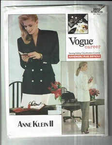 Vogue #2070 VTG Ann Klein II Jacket-Skirt- Pants w/variation Pattern Sz 12-16 UC - Picture 1 of 2