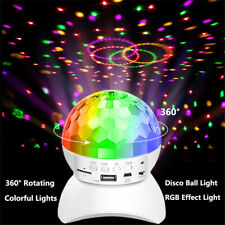 Portable RGB LED Colorful Disco DJ Ball Light Bluetooth Speaker USB Music Player