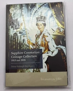 Royal Mint Sapphire Coronation Coinage Collection 1953 und 2018 - 19 Coins Set - Bild 1 von 6