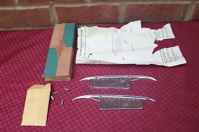 Chevrolet Impala Elcamino Belair 1960 60 manija de puerta escudos cromados 988163 Foto 1 de 4