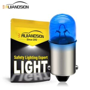 Ruiandsion BA9S Ampoule Halogène Lampe Intérieure H6W Plafonnier 12V Bleu 4W - Imagen 1 de 8