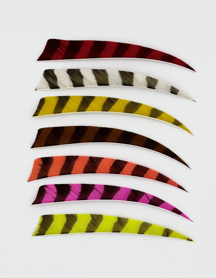 Trueflight Shield Cut Feathers - Left/Right Wing - 5 Inch - Barred Colors - Image 1 of 1
