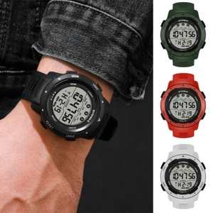 Herren Wasserdicht Digital Sport Uhr Breitbild Leicht Ablesbar Display Uhr Geschenk - Bild 1 von 21