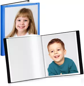 CRANBURY Portfolio Binder for 8X10 Photos (Blue), Poly Plastic 8 X 10 Art Presen - Picture 1 of 12