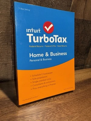 Intuit TurboTax 2015 Home & Business CD Federal State Wondows And Mac - Image 1 of 4