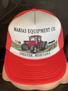 SCHÖNES ETUI Traktor Magnum rot Vintage Snapback Mütze Marias Chester Montana MT Farm - Bild 1 von 9