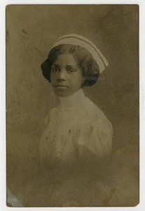 Beautiful Young African American Nurse 1900 Professional Black Woman RN Photo - Picture 1 of 2
