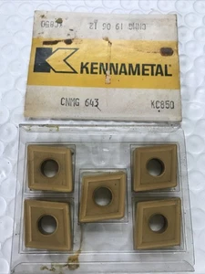 5 INSERTOS DE CARBURO KENNAMETAL CNMG 643 NUEVOS DE PRIMERA CATEGORÍA. GRADO KC850 - Imagen 1 de 1