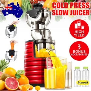 Electric Juicer Fruits Cold Press Vegetable Processor Slow Masticating Machines - Picture 1 of 12