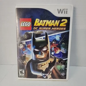  Lego Batman 2 DC Super Heros SOLO ESTUCHE Y MANUAL Nintendo Wii Auténtico - Imagen 1 de 3