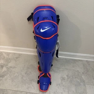 Nike Diamond Elite Catchers Leg Guards Baseball Blue FJ7773-405 Size 17" NEW - Picture 1 of 10