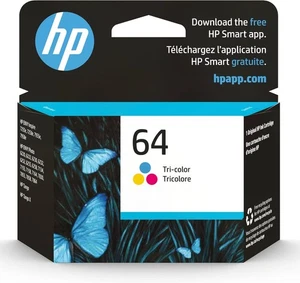 HP #64 Tri-color Ink Cartridge 64 100% GENUINE exp 8/2026 - Picture 1 of 1