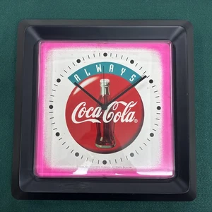 Coca Cola Advertising Wall Clock 1994, Works Burwood Products, Made USA - Picture 1 of 9