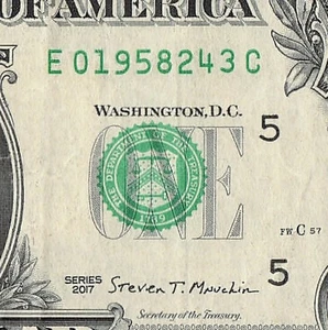 MARCH 24 1958 Birthday Fancy Serial Number Date Note One Dollar Bill 03 24 1958 - Picture 1 of 11