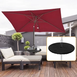 20" Detachable Patio Umbrella Pole Table Tray, Shelf for Pool, Beach, Black - Picture 1 of 11