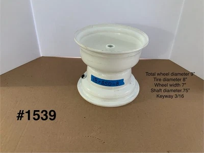 Llanta delantera para tractor cortacésped jardín 18x8,50-8 tamaño neumático, blanca, nueva Foto 1 de 4