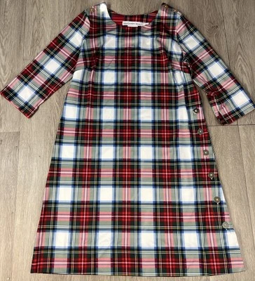 Gretchen Scott Duke Of York Button Up  Knee Length Dress Tartan New Size Large - Image 1 of 4