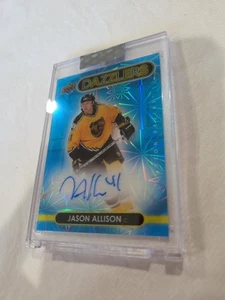2024-25 Upper Deck Clear Cut Blue Auto Dazzlers  Jason Allison - Picture 1 of 2