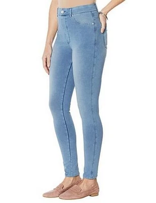 DG2 Diane Gilman Chambray DG Downtime Knit Flex Pull-On Skinny Jegging PXS New - Image 1 of 4