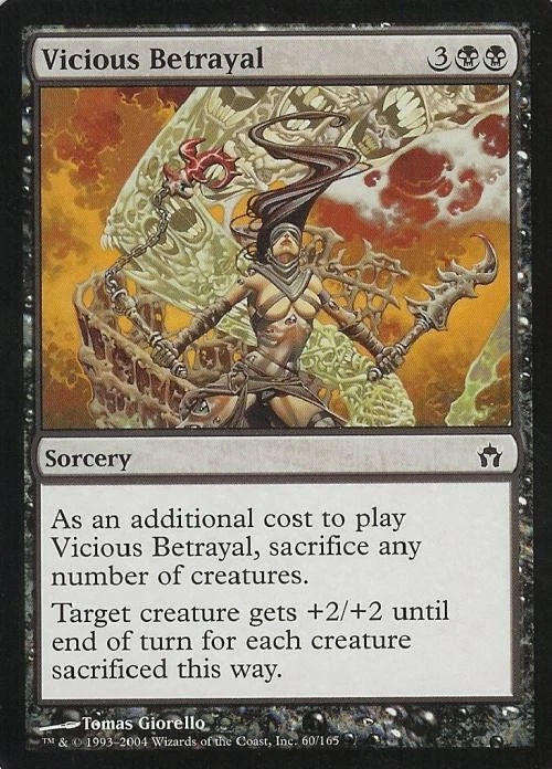 Vicious Betrayal -Foil Light Play MTG Fifth Dawn - Image 1 of 1