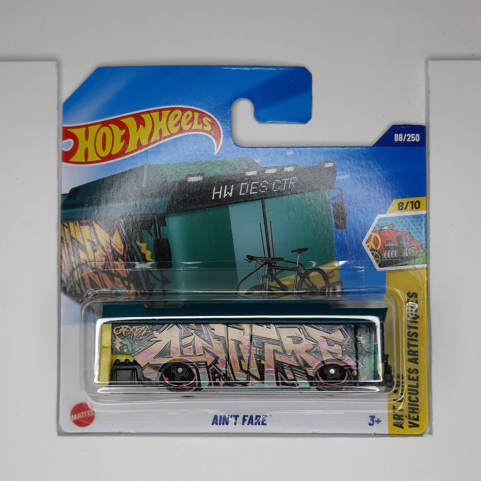 Hot Wheels 2025 Mattel Ain't Fare (col 2) 88/250 HW Art Cars 8/10 - Immagine 1 di 1