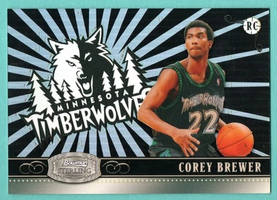 2007-08 Bowman Sterling - Box Loader Corey Brewer #BL4 Black Refractor /25 (RC) - Image 1 of 2